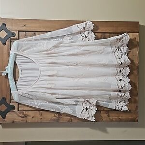 Bellambra Italian Pink Floral Lace Top Size S